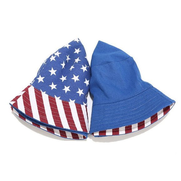 4th of July-Patriotic Bucket Hat American Flag Hat - Picture 4 of 4
